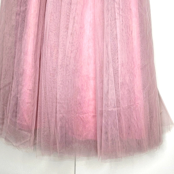 Dusty Pink Tule A-Line Skirt SZ M - Picture 3 of 7